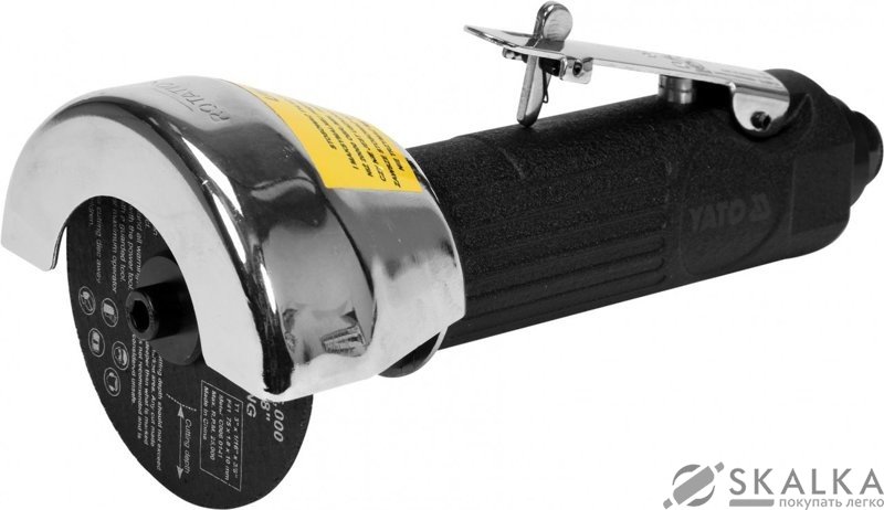 На фото Резак пневматический Yato для диска 75х9.5 мм 1/4" 6.3 Bar 127 л/мин (YT-09715)