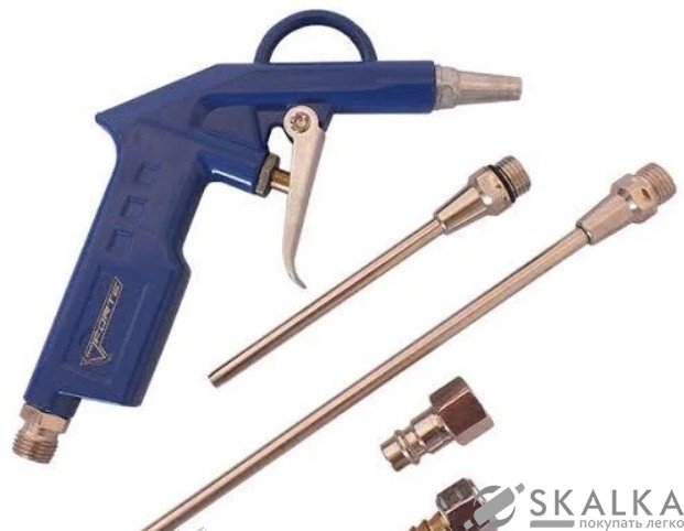 Пневмопистолет воздушный Forte AG-16KIT с соплами (32140) На фото Пневмопистолет воздушный Forte AG-16KIT с соплами (32140)