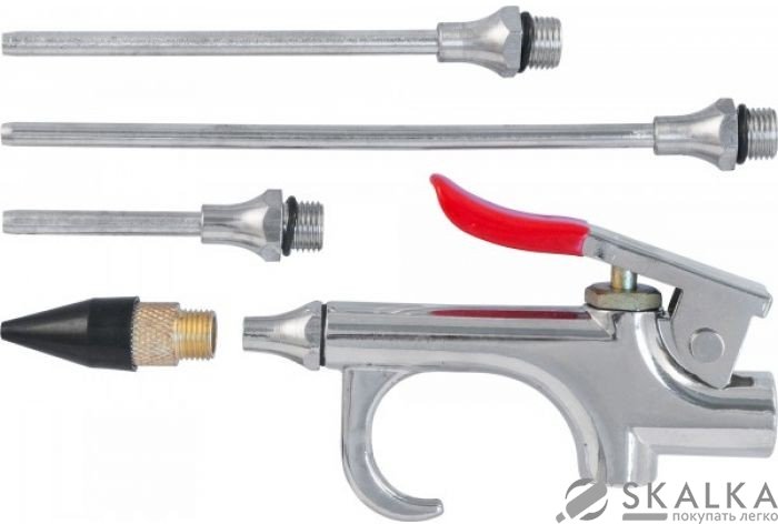 На фото Пистолет продувочный Thorvik с насадками 5 предметов (ABGK5)