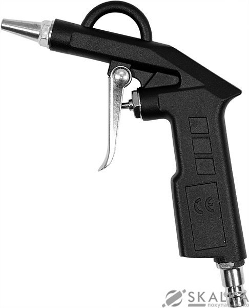 Пистолет пневматический продувочный Vorel с коротким соплом 2 мм 1/4 " 0.6 MPa (81643) На фото Пистолет пневматический продувочный Vorel с коротким соплом 2 мм 1/4 " 0.6 MPa (81643)