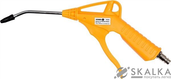 Пистолет пневматический продувочный Vorel с соплом 100 мм 1/4 " 0.8 MPa (81631) На фото Пистолет пневматический продувочный Vorel с соплом 100 мм 1/4 " 0.8 MPa (81631)