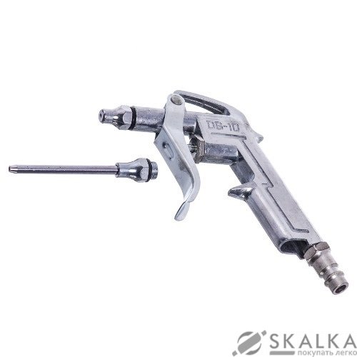 Пистолет продувочный короткий Airkraft с дополнительным наконечником 80 мм (DG-10-1-3) На фото Пистолет продувочный короткий Airkraft с дополнительным наконечником 80 мм (DG-10-1-3)