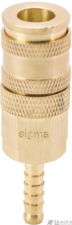 Соединение быстросъемное усиленное Refine с фиксатором для шланга 6 мм (латунь) (7021671) На фото Соединение быстросъемное усиленное Refine с фиксатором для шланга 6 мм (латунь) (7021671)