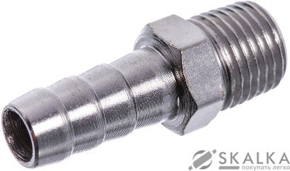 Переходник Airkraft с наружной резьбой 1/4 на шланг 8 мм (SMH04-05) На фото Переходник Airkraft с наружной резьбой 1/4 на шланг 8 мм (SMH04-05)