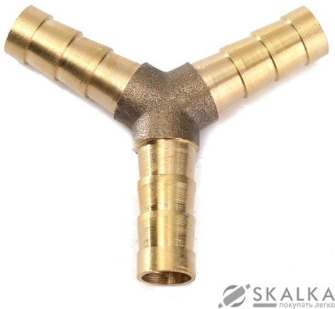 На фото Cоединитель Airkraft на шланг Y-образный 12х12х12 мм (E102-5-4)