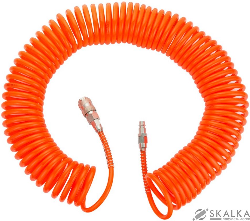 На фото Шланг спиральный Grad PЕ 15м 5.5×8 мм (7011335)