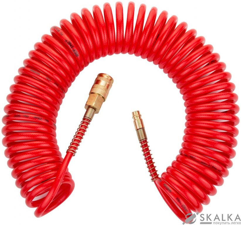 На фото Шланг спиральный PU армированный Refine 10м 5.5×8 мм (7013421)