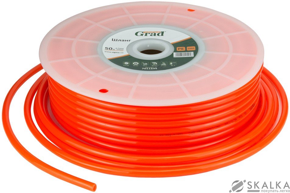 На фото Шланг в бухте Grad PE 50м 6.5×10 мм (7011545)