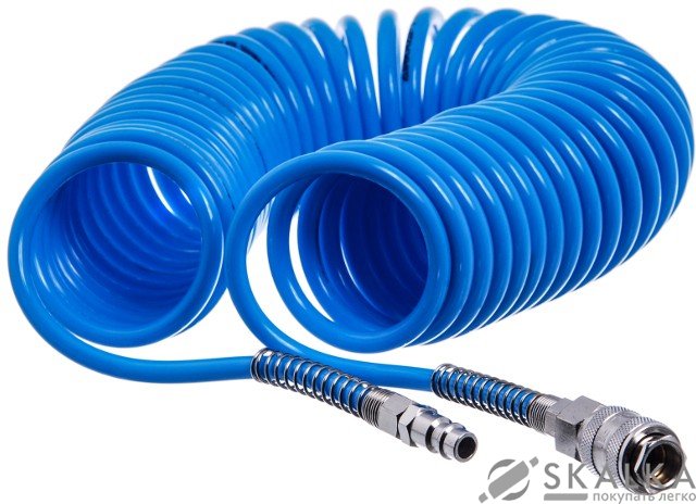 На фото Шланг спиральный полиуретановый Airkraft 6.5х10 мм 10 м (AHC46-F)