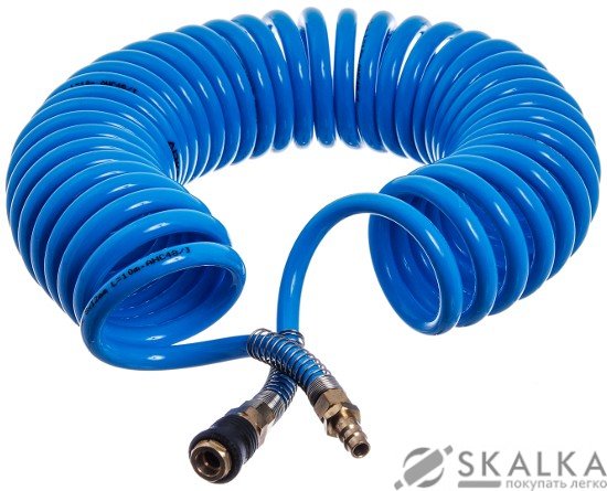 Шланг спиральный полиуретановый Airkraft PROFI 8х12 мм 5 м Made in Italy (AHC48-I) На фото Шланг спиральный полиуретановый Airkraft PROFI 8х12 мм 5 м Made in Italy (AHC48-I)