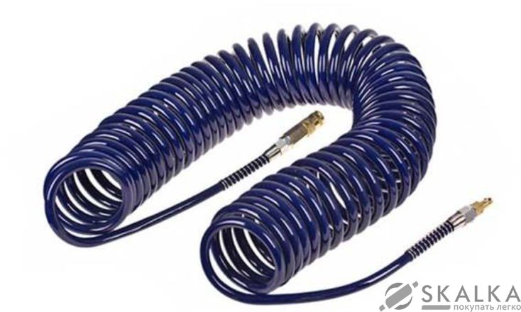 На фото Пневмошланг спиральный полиуретановый Alloid 5х8 мм 10 м (ШП-5810)