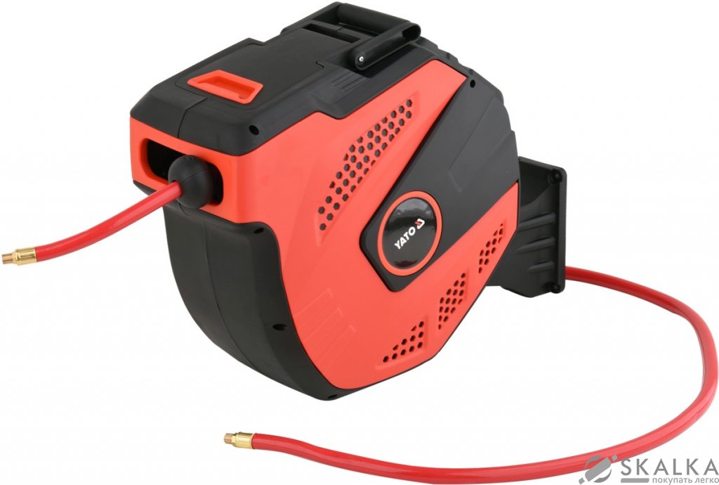 Шланг пневматический ПВХ на катушке Yato 1/4 " 12.5 мм 15 м 20 Bar (YT-24246) На фото Шланг пневматический ПВХ на катушке Yato 1/4 " 12.5 мм 15 м 20 Bar (YT-24246)