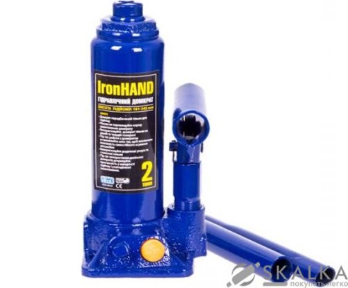 На фото Домкрат гидравлический телескоп Vitol 2 т 181-345 мм 3.2 кг в кейсе (T90204S/N42001/N42028) 