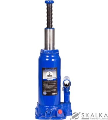 На фото Домкрат гидравлический телескоп Vitol 5 т 216-413 мм 4.7 кг (T90504/ДБ-05004) 