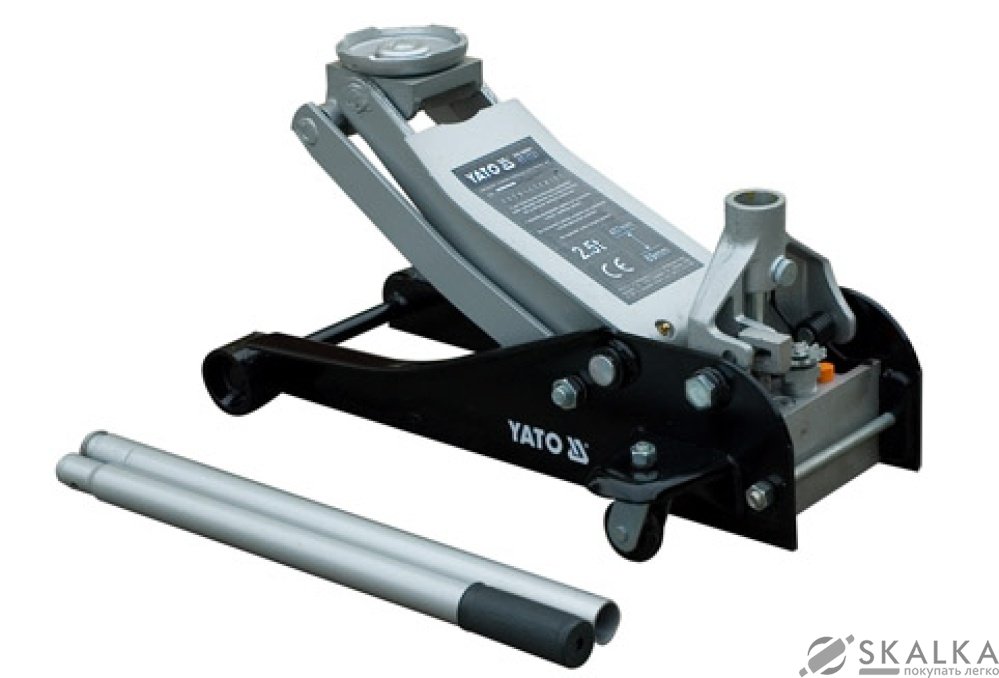 Домкрат гидравлический подкатной Yato 2.5 т 89 - 457 мм (YT-1721) На фото Домкрат гидравлический подкатной Yato 2.5 т 89 - 457 мм (YT-1721)