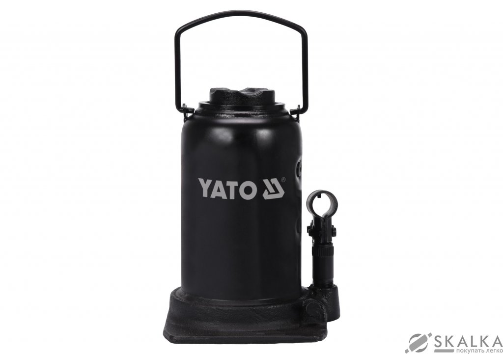 На фото Домкрат гидравлический бутылочный Yato 25 т 240 - 510 мм (YT-17075)