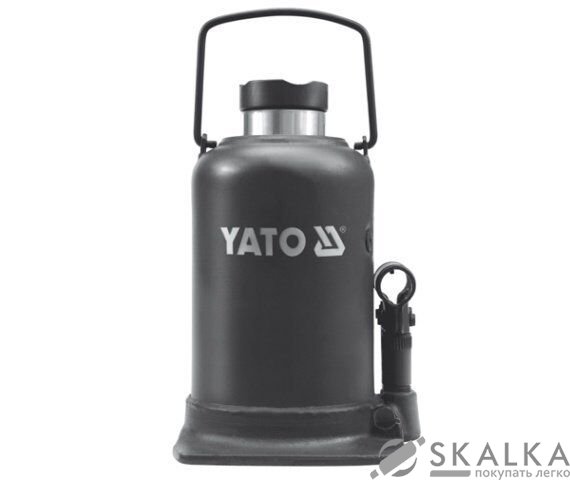 Домкрат гидравлический бутылочный Yato 5 т 212 - 468 мм (YT-1702) На фото Домкрат гидравлический бутылочный Yato 5 т 212 - 468 мм (YT-1702)