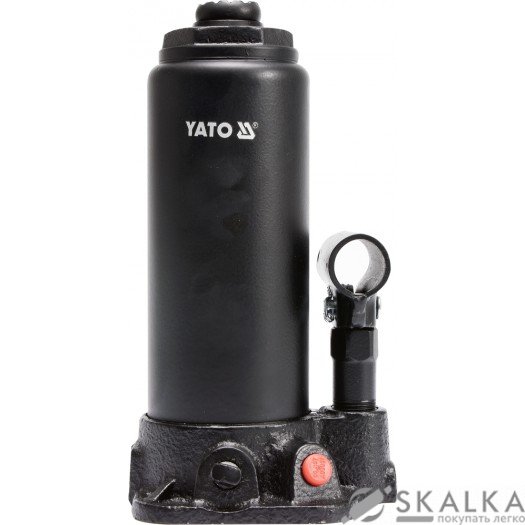 На фото Домкрат гидравлический бутылочный Yato 5 т 216 - 413 мм (YT-17002)