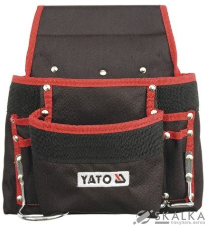 На фото Сумка Yato поясная для инструментов с 8 карманами (YT-7410)