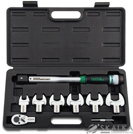 Набор динамометрический Toptul 1/2" 8 едениц 10-80 Нм (GAAI0801) На фото Набор динамометрический Toptul 1/2" 8 едениц 10-80 Нм (GAAI0801)