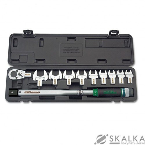 Набор динамометрический Toptul 1/2" 11 едениц 40-210 Нм (GAAI1101) На фото Набор динамометрический Toptul 1/2" 11 едениц 40-210 Нм (GAAI1101)