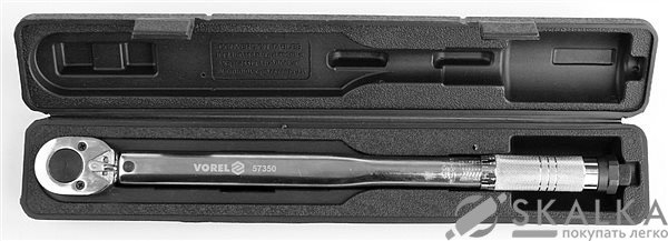 Ключ динамометрический Vorel 1/2" 28-210 Nm 465 мм (57350) На фото Ключ динамометрический Vorel 1/2" 28-210 Nm 465 мм (57350)