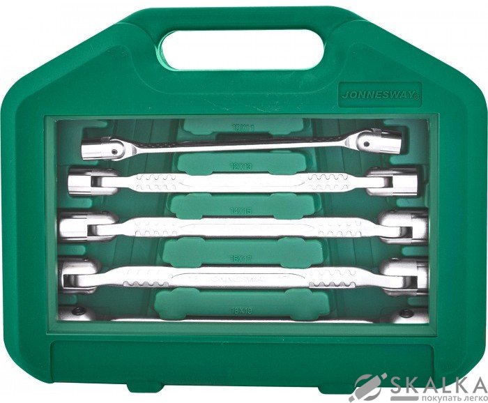 На фото Набор карданых ключей Jonnesway 8-19 мм 6 предметов (W43A106S)