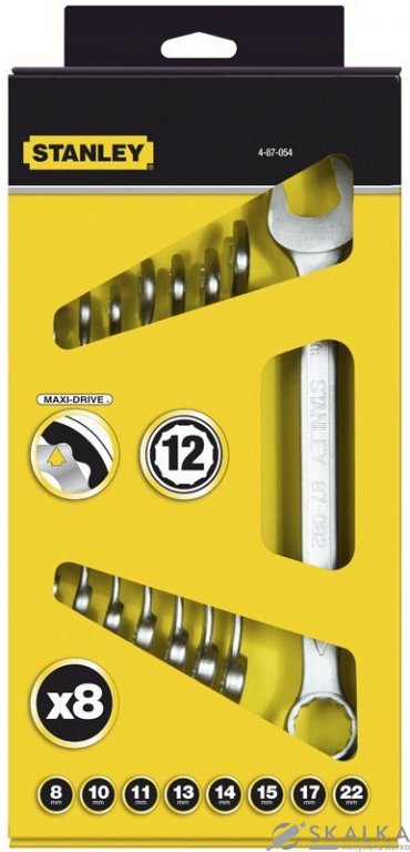 На фото Набор ключей комбинированных Stanley MaxiDrive Plus М10-М17 8 шт (4-87-054)