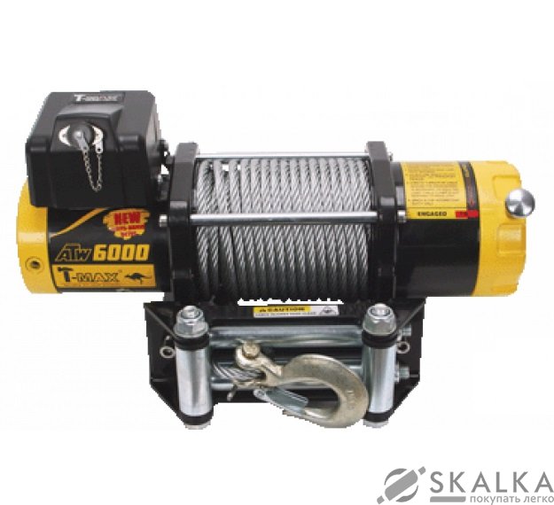 На фото Лебедка T-Max ATWPRO-6000 12V/2.7 т 7305100 (7305100)