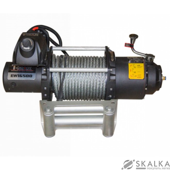 На фото Лебедка T-Max FEW-16500 12V/7.480 т Fire Work series (8657100)