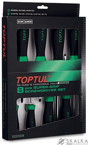 На фото Набор отверток Toptul 8 шт (GAAE0807)