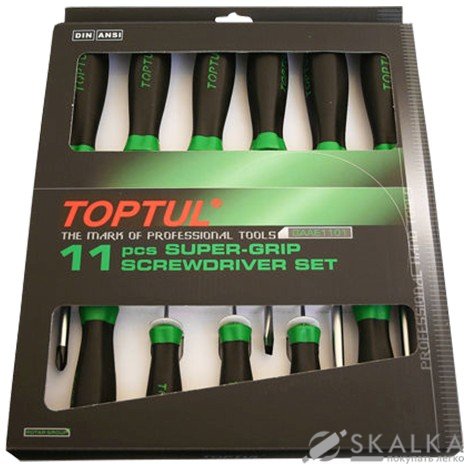 На фото Набор отверток Toptul 11 шт (GAAE1101)