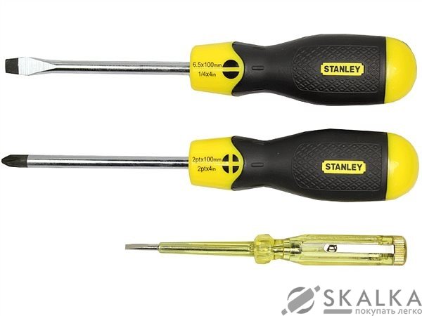 Набор отверток Stanley Cushion Grip 3 шт (0-65-012) На фото Набор отверток Stanley Cushion Grip 3 шт (0-65-012)