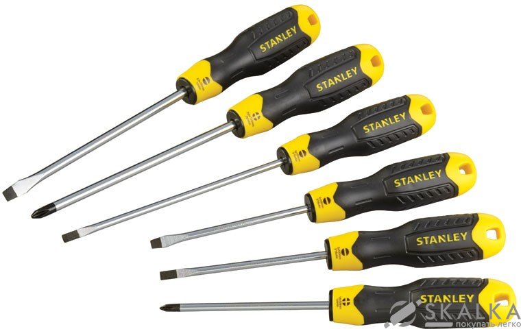 На фото Набор отверток Stanley Cushion Grip 6 шт (0-65-007)