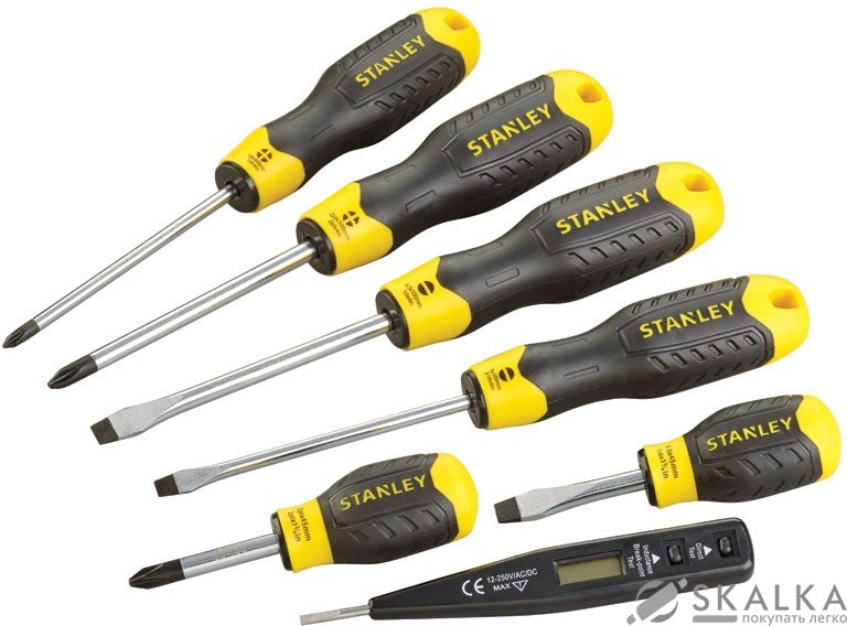 На фото Набор отверток Stanley Cushion Grip 6 шт (0-65-009)