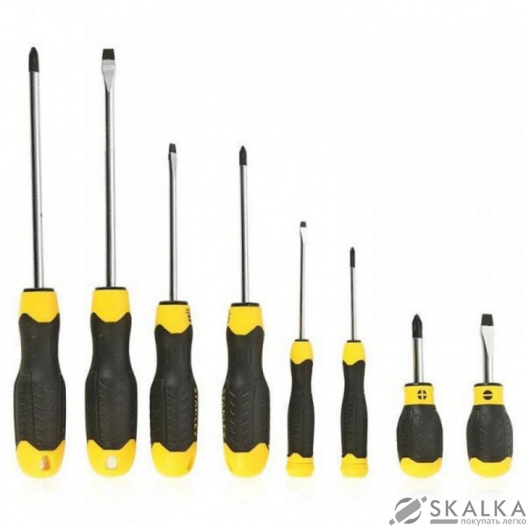 На фото Набор отверток Stanley Cushion Grip 8 шт (0-65-011)