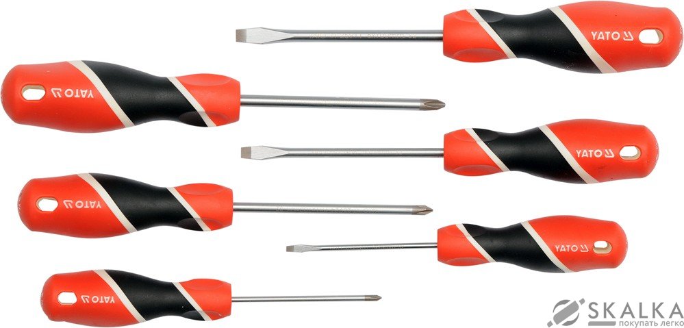 Набор отверток Yato SL, Philips PH набор 6 шт (YT-25965) На фото Набор отверток Yato SL, Philips PH набор 6 шт (YT-25965)