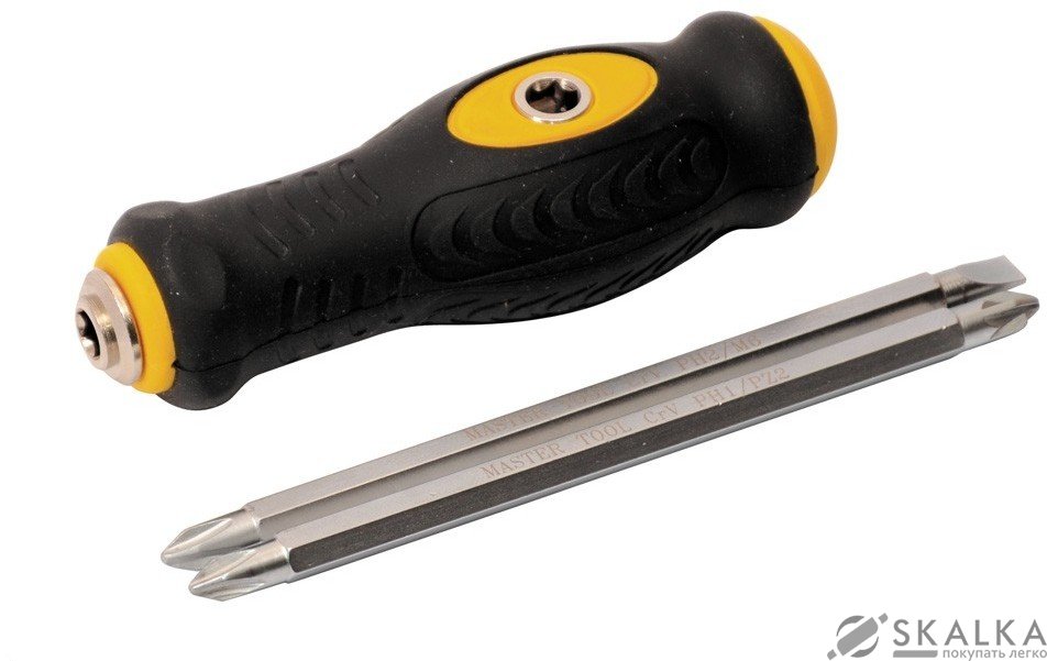 Отвертка с Т-образной ручкой Mastertool насадка 130 мм PH1-PZ2 / PH2-SL6 (40-0140) На фото Отвертка с Т-образной ручкой Mastertool насадка 130 мм PH1-PZ2 / PH2-SL6 (40-0140)