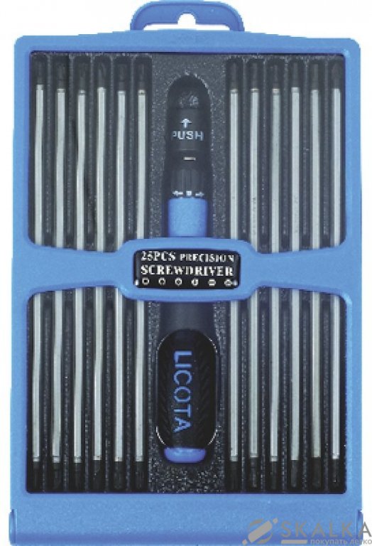 На фото Набор реверсивных отверток для точных работ Licota (ASD-168K01)