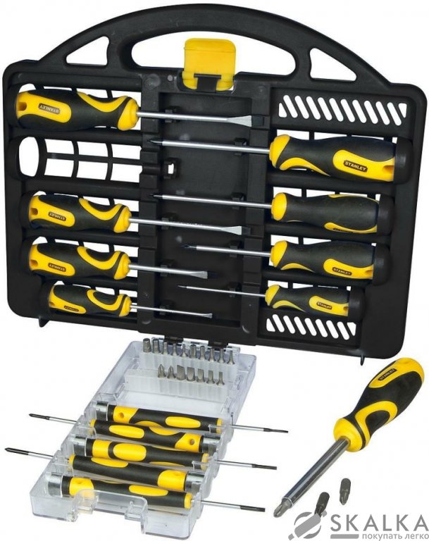 На фото Набор отверток и насадок Stanley 34 элементы (STHT0-62141)