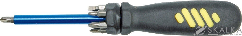 На фото Отвертка телескопическая Vorel 6 насадок (65045)