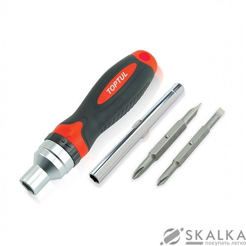 На фото Трещоточная отвертка Toptul 7 в 1 (GAAR0402)