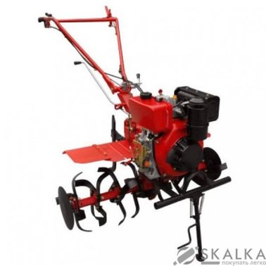 На фото Культиватор дизельный Forte 1050-3 колеса 10", 6 л.с. красный (90055)