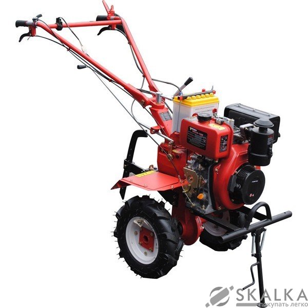 На фото Культиватор дизельный Forte 1350E колеса 12", 9 л.с. оранжевый (81306)