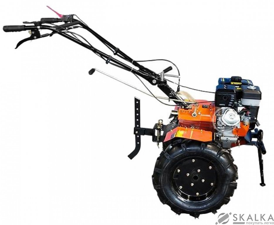 На фото Культиватор бензиновый Forte 1350G колеса 12", 13 л.с. оранжевый (85319)