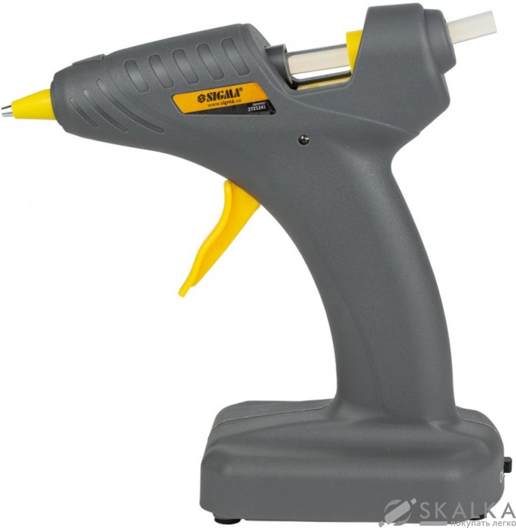 На фото Пистолет термоклеевой автономный Sigma 8 мм 8 Вт (2721241)