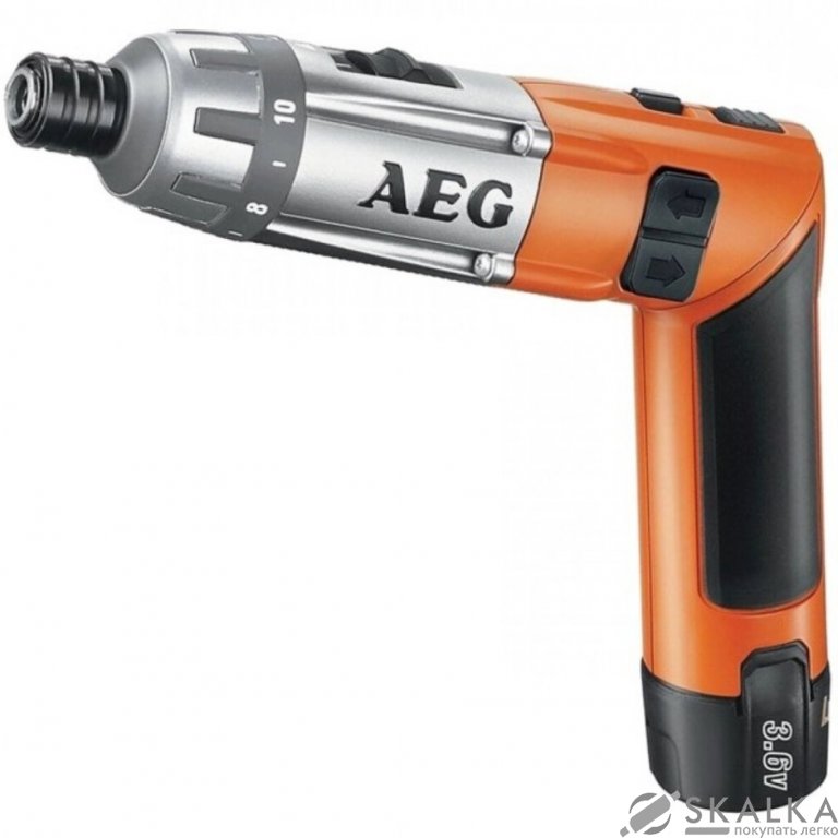 Отвертка аккумуляторная AEG Li-Ion 3.6 В, 1.5 Ач, 6.5 Нм, подсветка (SE3.6LI) На фото Отвертка аккумуляторная AEG Li-Ion 3.6 В, 1.5 Ач, 6.5 Нм, подсветка (SE3.6LI)