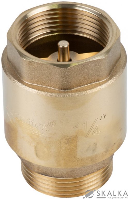 Клапан обратный Aquatica 1¼"Mx1¼"F (латунь) euro 510г (779657) На фото Клапан обратный Aquatica 1¼"Mx1¼"F (латунь) euro 510г (779657)