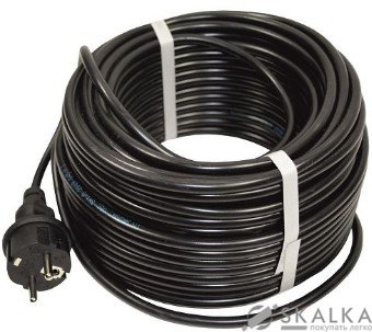 На фото Шнур питания Aruna 3×0,75мм2 - 40м для скважинных насосов с вилкой (2200000057105)