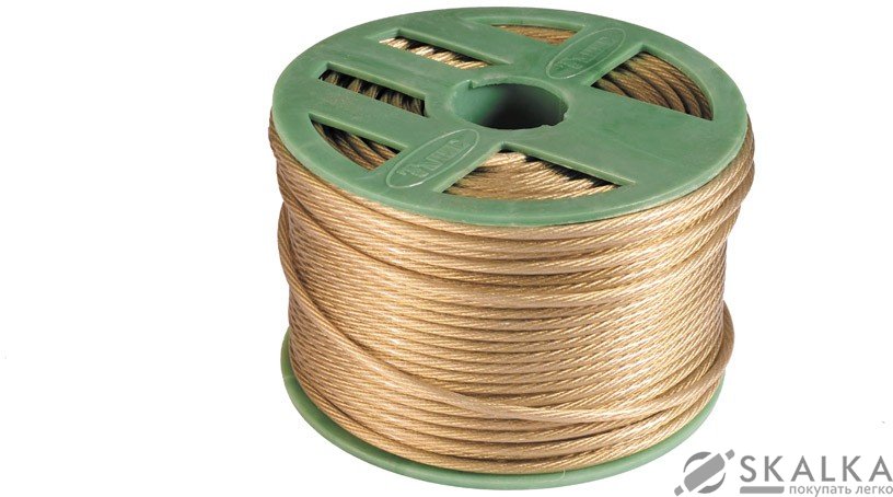 На фото Трос в оплетке Mastertool 4.0 мм 100 м (92-0403)